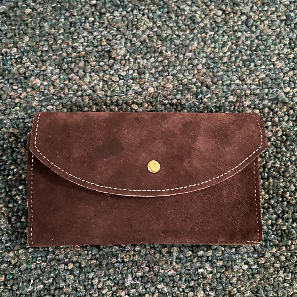 Vintage brown leather wallet.